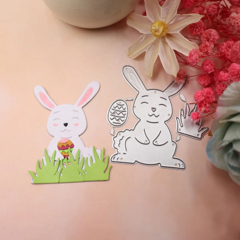 Easter Rabbit Scrapbooking Die Cut Carbon Steel Mold DIY Greeting Card Making Embossed Template Crafts Cutting Dies New Arrivals