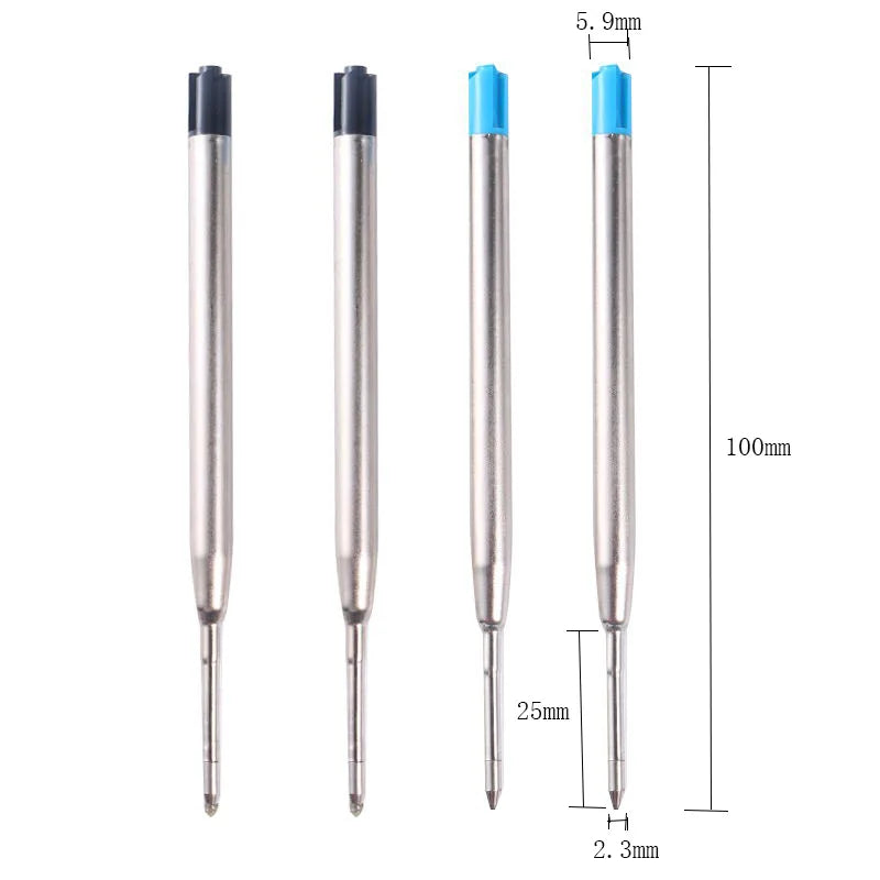 10pcs 1mm Ballpoint Medium Point Point Pen Refills Replacement  for Spare Parker Pens Refills School Office Stationery Supplies