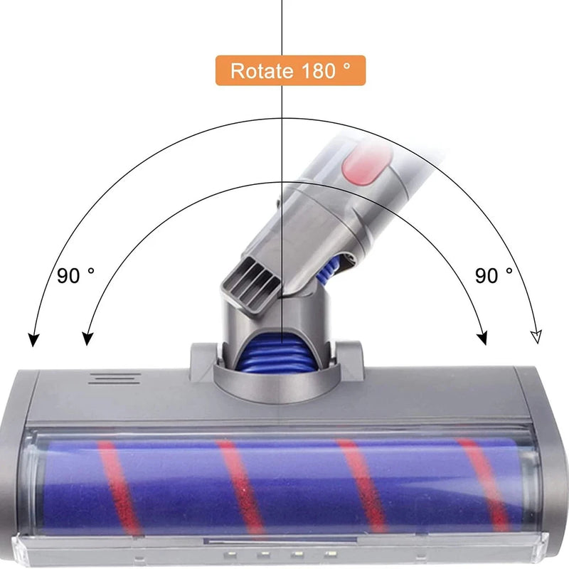 For Dyson V6 DC58 V7 V8 V10 V11 V15 Cordless Stick Vacuum Cleaner Replacement Floor Brush Head Tool Soft Roller Cleaner Head