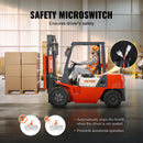 SucceBuy Universal Forklift Seat Fold Down Tractor Seat with Adjustable Angle Back and Micro Switch Comfortable Forklift Seat