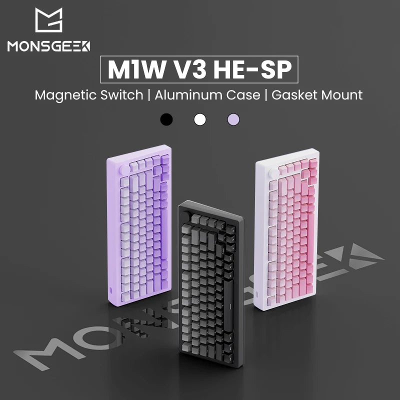 Akko MONSGEEK M1W V3 HE-SP Rapid Trigger Gaming Keyboard with Magnetic Switch 8K RGB Hot-swap Aluminum ANSI/ISO Keyboard Gasket