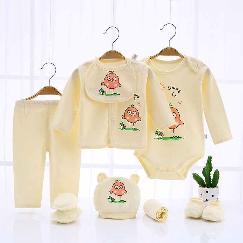 Newborn Clothing Suits Baby toddler Cotton Set for Girls Boys pink blue yellow