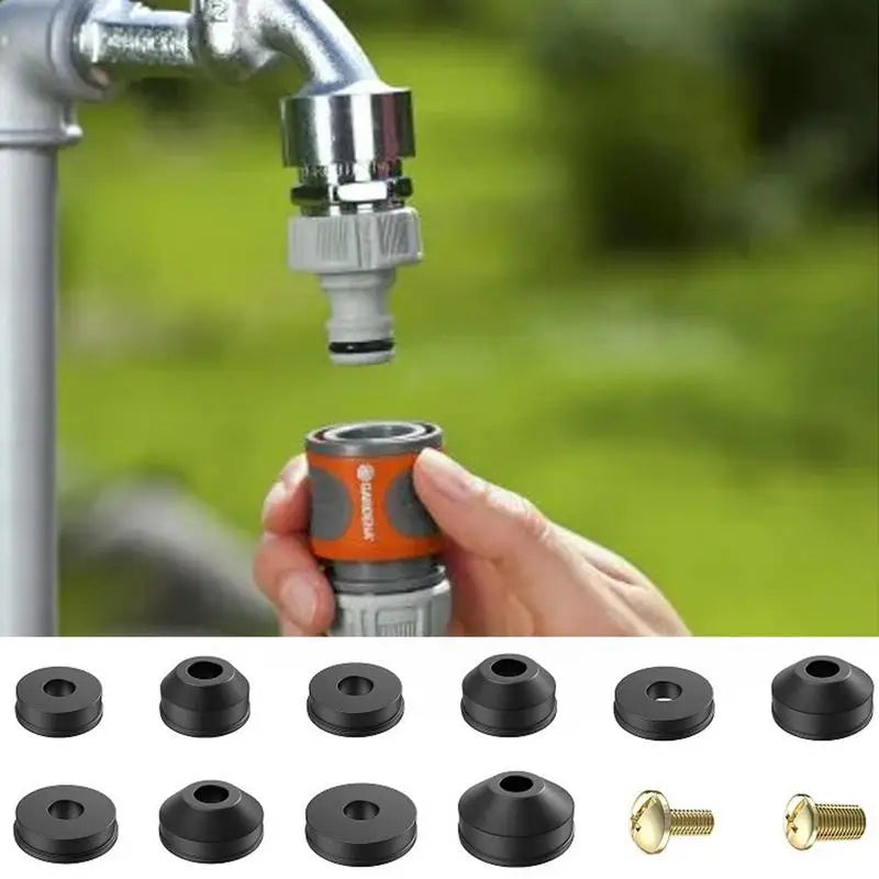 58 Pcs Faucet Washers Kit Flat Beveled Rubber Plumbing Faucet Seal Washer Rubber O-ring for Kitchen Tap or Bathroom Sink Leak