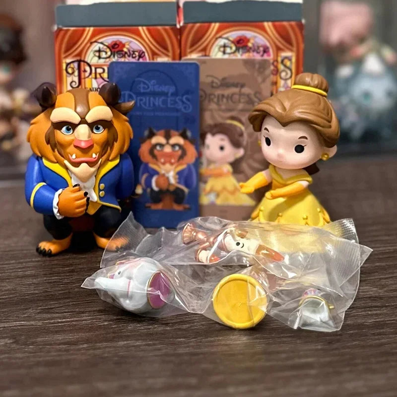 Disney Princess Blind Box Cinderella Aurora Pocahonta Snow White Ariel Rapunzel Mulan Belle Moana Jasmine Merida Figure Toy Gift