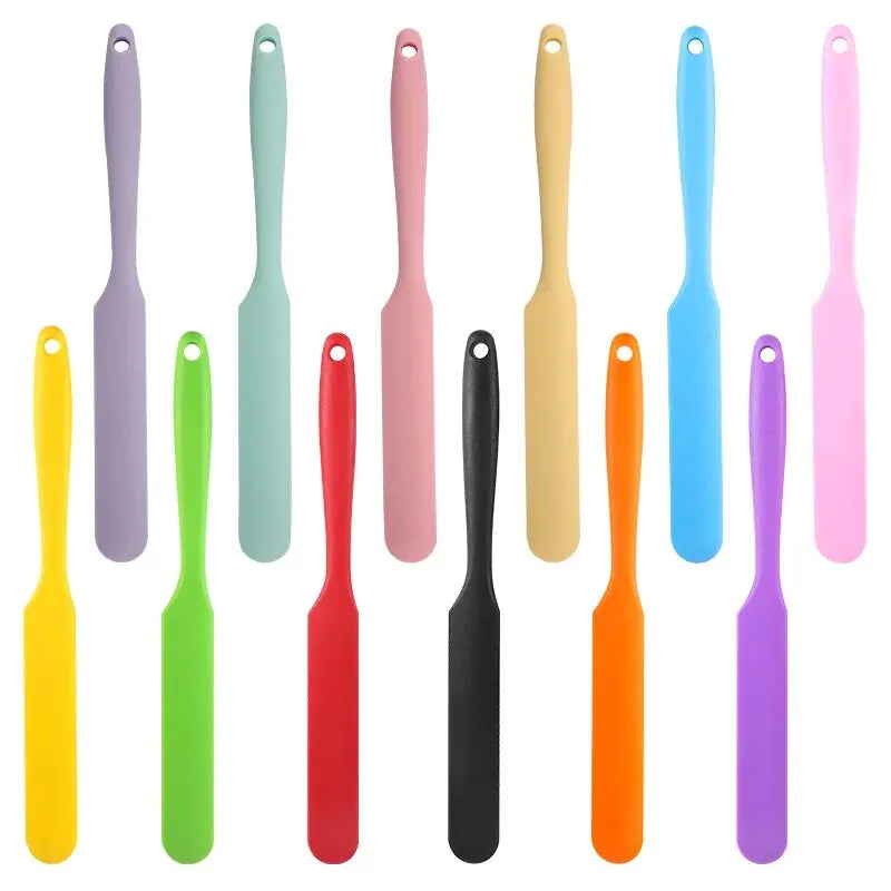 1pc, Silicone Jar Spatula, Non-Stick Icing Spatula, Food Grade Silicone, Heat Resistant, Baking Tools, Kitchen Gadgets