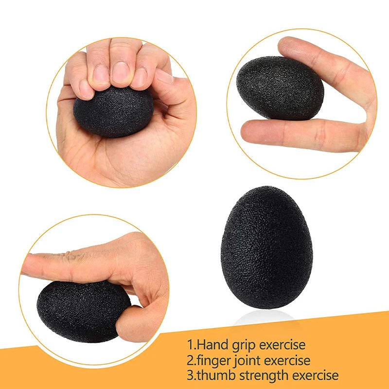 Silicone Hand Grip Ball Egg Unisex Gym Fitness Finger Heavy Exerciser Muscle Recovery Gripper Trainer Stress Reliever Squeeze