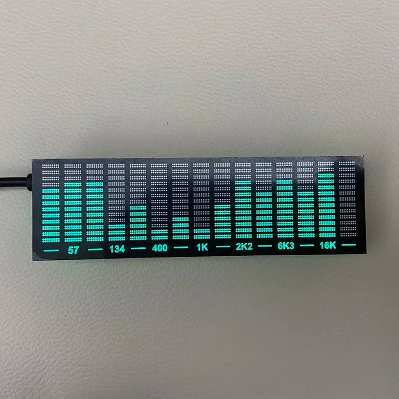 Multi-mode LED Level Indicator Music Spectrum Display Atmosphere Light Stereo Audio Rhythm Lamp VU Meter