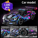 Compatible 42096 20097 City Technical Car Cyberpunk Speed Racing Vehicle Building Blocks Assembly Toys For Kid Birthday Gift