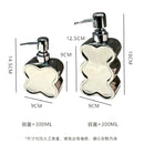 Creative Flower Shaped Ceramic Emulsion Bottle Shampoo Shower Gel Bottle Soap Dispenser Portable Soap Bottle Bathroom Supplies