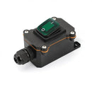 Waterproof Marine Rocker Switch with LED Outdoor Rainproof Junction Box Inline Power Cord Power Switch 12V/24V/220V IP65