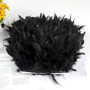 1 Meter Natural Turkey Feathers Trims 10-15cm for Sewing Ribbon Clothing Fringe Plumes Decoration DIY Crafts Wedding Party Dress