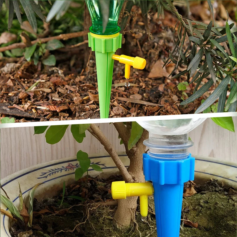 Automatic Drip Irrigation System Self Watering Spike for Flower Plants Greenhouse Garden Adjustable Auto Water Dripper Device