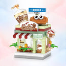 NEW Restaurant Dessert Coffee Pet Fruit Store Street View Food House Building Blocks Kit Girls Bricks Model Kids Toy Children