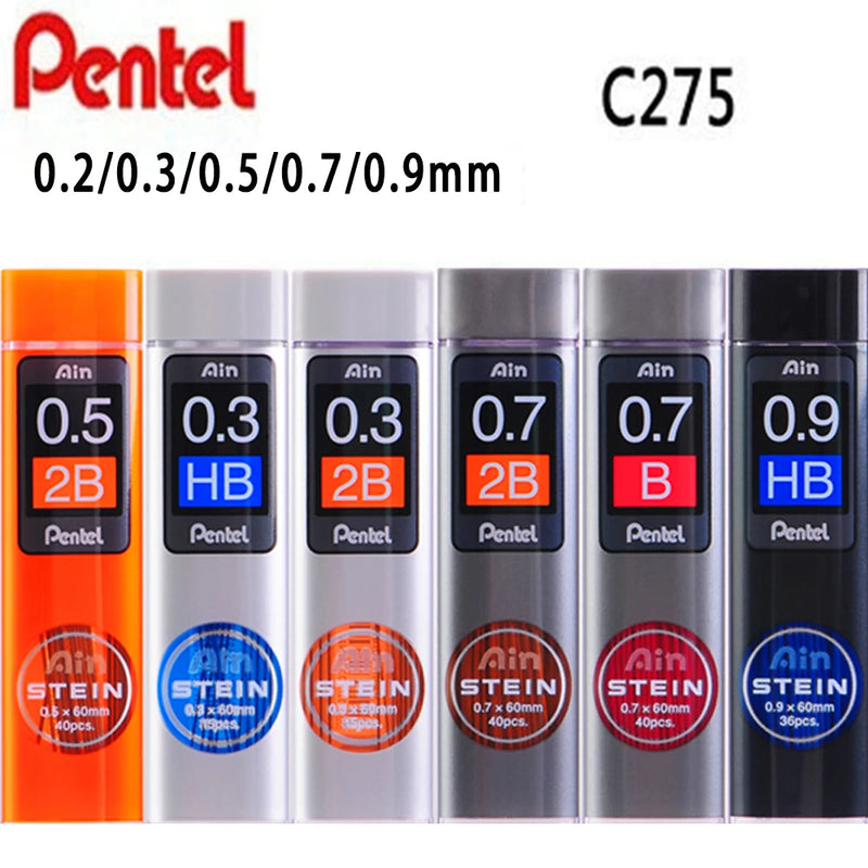 1 Pcs Pentel Mechanical Pencil Refill C275 STEIN Anti-Broken Lead Mechanical Pencil Lead Refill For Students 0.2/0.3/0.5/0.7/0.9