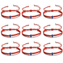 2024 Red Evil Eye String Bracelet for Lovers Protection Lucky Amulet and Friendship Handmade  Braid Rope Wristband Jewelry Gifts
