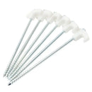 4/8/10Pcs Luminous Camping Metal Tent Pegs 25cm Length Florescent Screw Thread Tent Stakes Tent Steel Nails Tent  Accessories