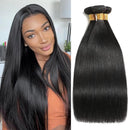 Human Hair 3/4 Bundles 40 Inch straight Bundles Human Hair Brazilian Hair Weave Bundles Human Hair for Women Extensions
