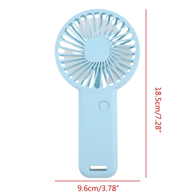 W8KC Small Cooling Fan USB Eyelash Fan 3 Speed Mini Ventilation Fan Low Noise