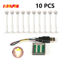 10PCS 0.8mm Pin RGB LED Building Blocks USB Lamp DIY Street Light City Electric Decorate 1X1 Brick Compatible All Brands