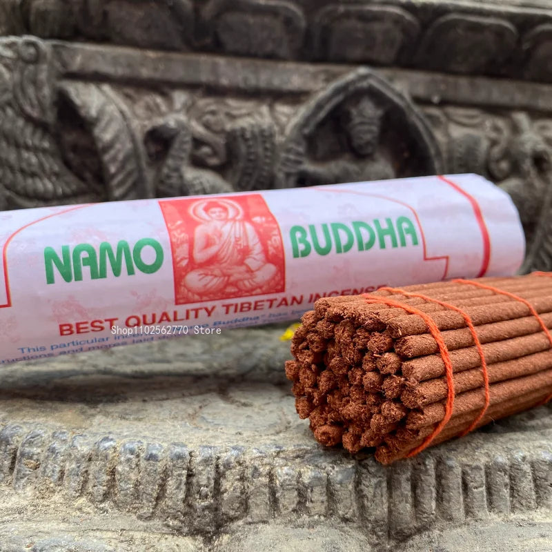 20cm Thread Incense Nepal Sakyamuni Buddha Tibetan Incense Natural Home Indoor Aromatherapy Soothe Spirit and Improve Sleep