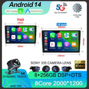 Android 14 For Univers Car Radio 2 Din Apple Carplay Automotive Multimedia Player GPS Android Auto IPS Screen RDS DSP Car Stereo