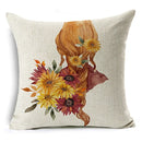 Thanksgiving Pumpkin Plant Pillowcases Linen Decor Throw Cushion Cover For Car Sofa Pillowcase Outdoor Garden Home Decoration