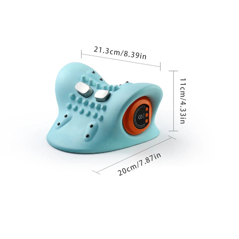 1PCS neck massager, finger pressure neck massager, with electric shoulder and neck massage, massage pillow neck, back, shoulder