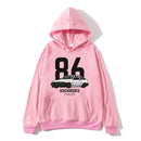 Initial D AE86 HACHIROKU Hoodie JDM Integra DC5 Type R Sweatshirt Fashion Mens Graphic Unisex Pullovers Japanese Streetwear Tops