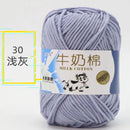 2Pcs Milk Cotton Knitting Yarn Soft Warm Yarn for Hand Knitting Worsted Crochet Threads Wool Line for Handmade