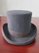 New Men Hat 100% Wool Fedora Hat Unisex Top Show Gentleman Bowler Hat Black Red Magic Hat Presidential Hat Feather Accessories