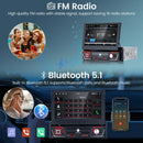 1 din Car Radio Android Carplay Auto Universal 7" IPS Retractable Screen gps Navigation 1Din Android 12 Multimedia Video Player