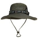 Summer Men Bucket Hat Outdoor UV Protection Wide Brim Panama Safari Hunting Hiking Hat Mesh Fisherman Hat Beach Sunscreen Cap