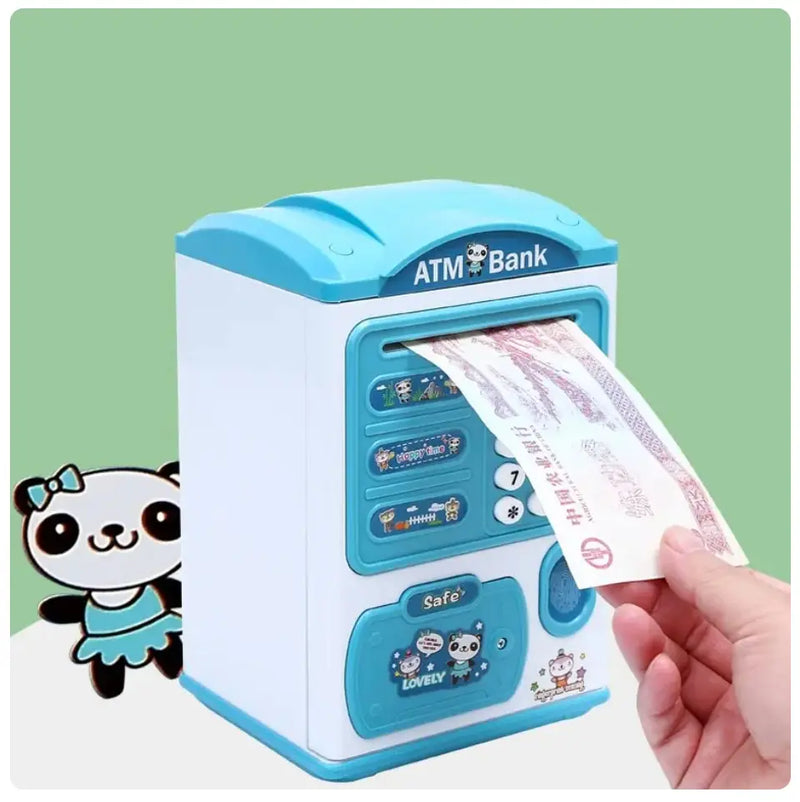 HEE RAK Piggy Bank Safe Box Money Boxes for Children Digital Coins Cash Saving Safe Deposit Mini ATM Machine Kids Toys Gift