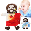 32cm Breathing Jesus Soothe Plush Toy for Kids Soft Soothing Jesus Plushies Comforting Jesus Heart Toy Easter Christmas Gifts