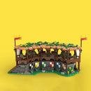 Fast delivery MOC-134494 Lion Knight Archery Range Small Particle Assembled Building Block Toy Medieval Building Castle Model