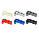 10Pcs Building Blocks Technical Thick Bulk DIY 2x4 L-Shape Arm Liftarm Compatible 32140 Assembles Particles Moc Parts Toy Bricks