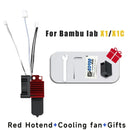 For Bambu P1P/X1C  Hotend Kit Hardened Steel Nozzle for Bambulab P1s Upgrade Hotend With Fan Complete for Bambu Lab X1 Carbon