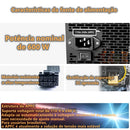 Wovibo Fonte PC Power Supply PSU Rated 600W 80 Plus APFC 120mm Fan Gaming 220V 110V ATX Computer Fuente De Alimentacion Source