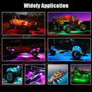 RGB LED Rock Lights 4/6/8 In 1 Car Chassis Light Music Sync For Jeep Off-Road Truck Boat Bluetooth APP Control Undergolw