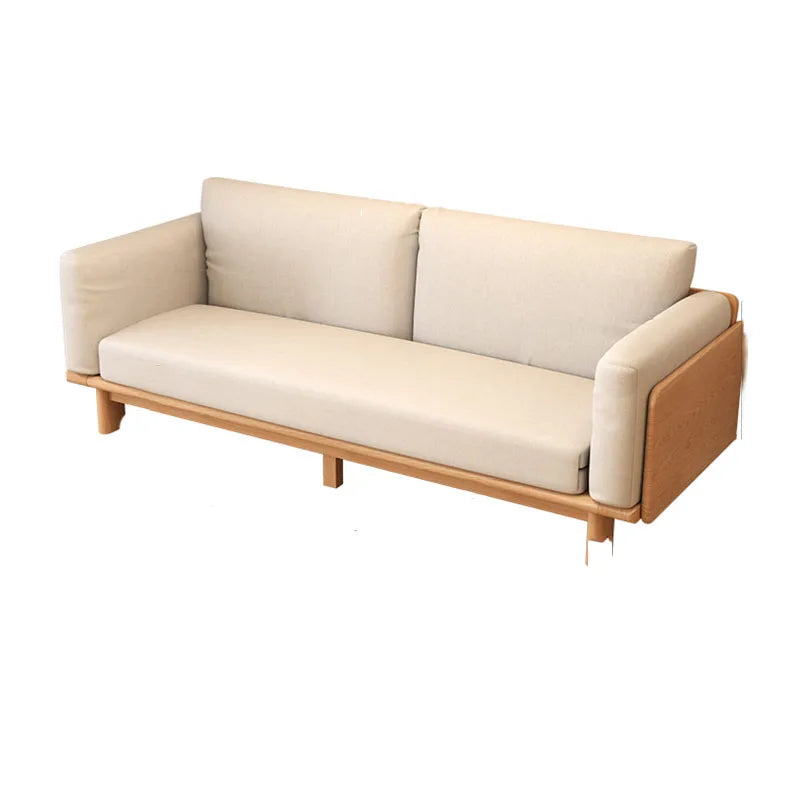 Italian Style Sofa Soft Comfortable Adults Wooden Leg Folding Armsofa U Shape Living Room Decor Canape Salon Smart Furniture