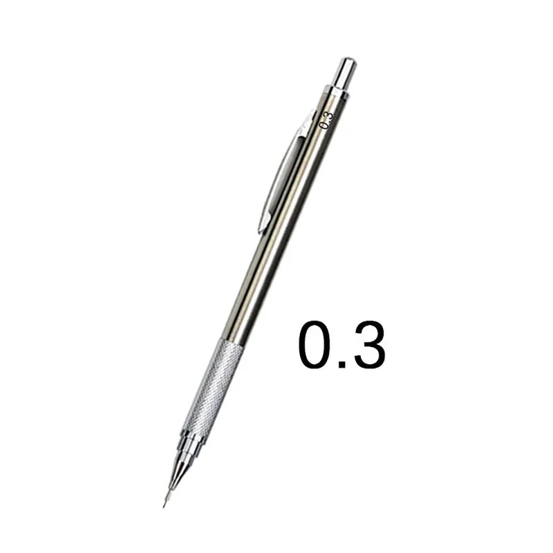 Metal Mechanical Pencil 0.3 0.5 0.7 0.9 1.3 2.0mm Automatic Pencil Art Drawing Painting Pencil with Leads Office School Supply
