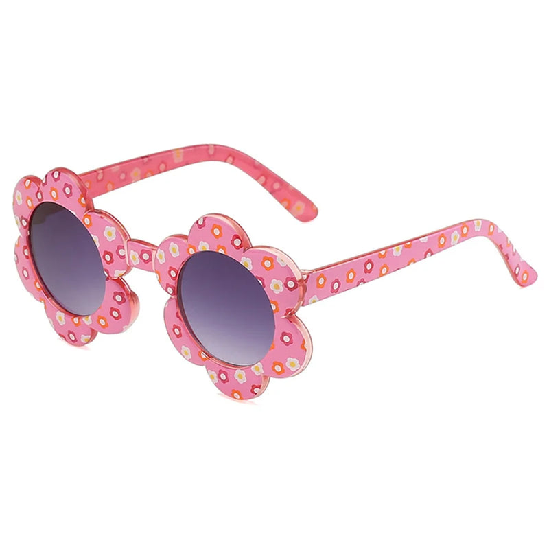 1/3PCS Cartoon Round Flower Sun Glasses Colorful Outdoor Sun Protection Eyewear Travel Supplies Creative Children Sunglasses