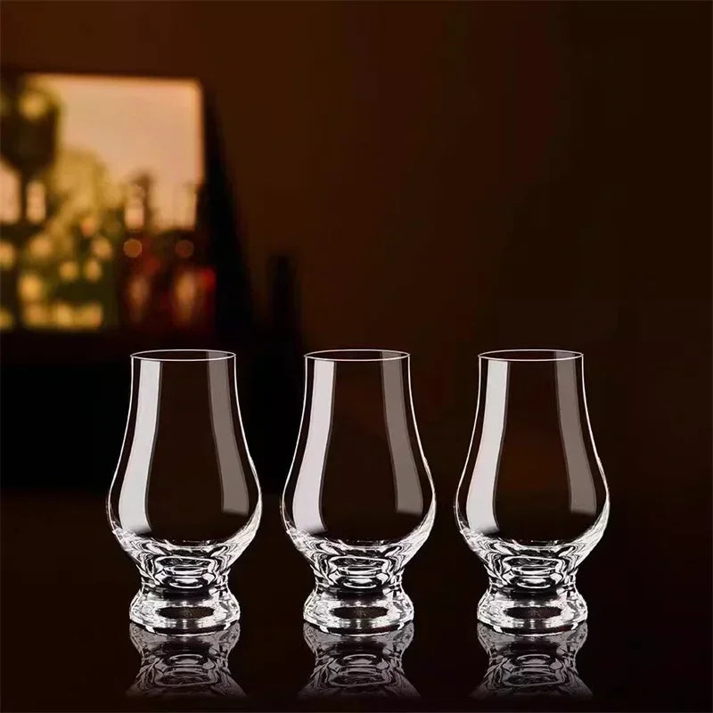 2/4/8Pcs Whiskey Cup Set 190ml Clear Crystal Glass Whiskey Cup Set Spirits Wine Glasses Scotch Drinking Tasting Glasses Bar