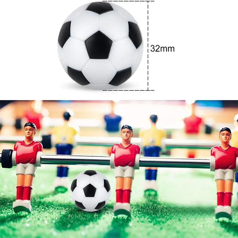 6/8/10pcs Tabletop Soccer Replacement Ball 32mm Soccer Player Gift Game Accessories Parent-Child Interactive Soccer Board Game