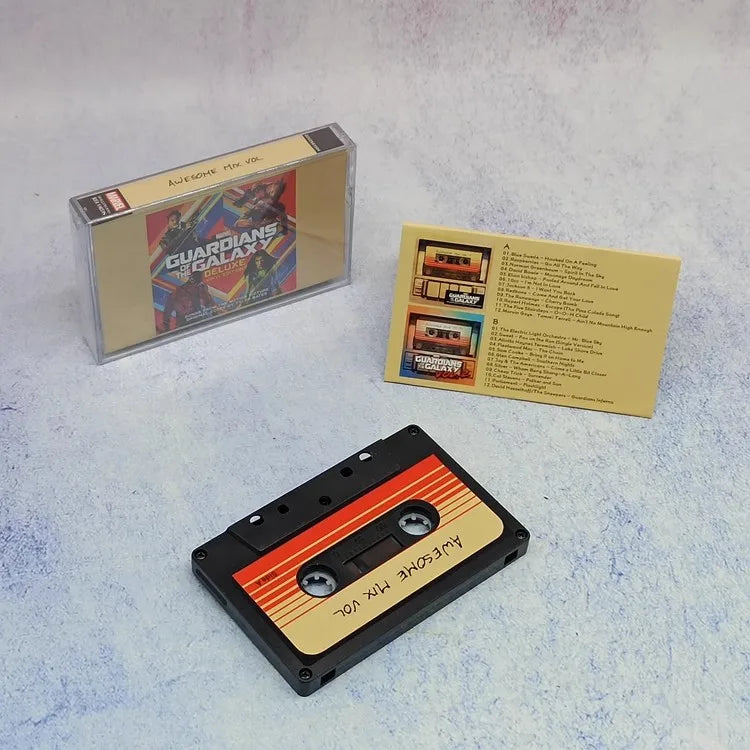 Anime Guardians of the Galaxy Star-Lord Groot Raccoon Music Tapes Cosplay Tape Soundtracks Box Car Walkman Cassettes Prop Gifts