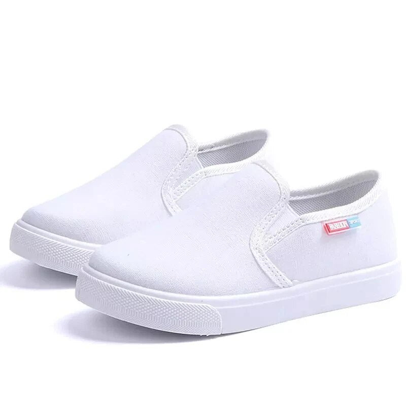 JGSHOWKITO Fashion Unisex Kids Canvas Shoes For Boys Girls Children's Casual Sneakers Soft Breathable Boys Flats All-Match 27-38