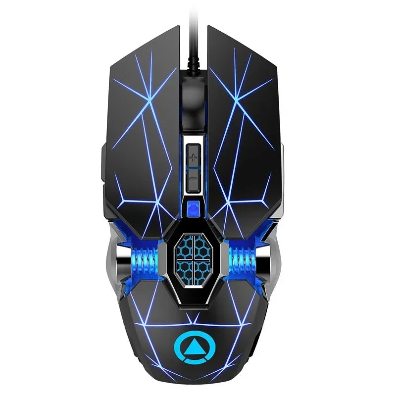 New Professional Gaming Mouse 3200dpi 7 Buttons Backlit Computer Mouse Support Macro Definition Mechanical Wired Silent Mouse