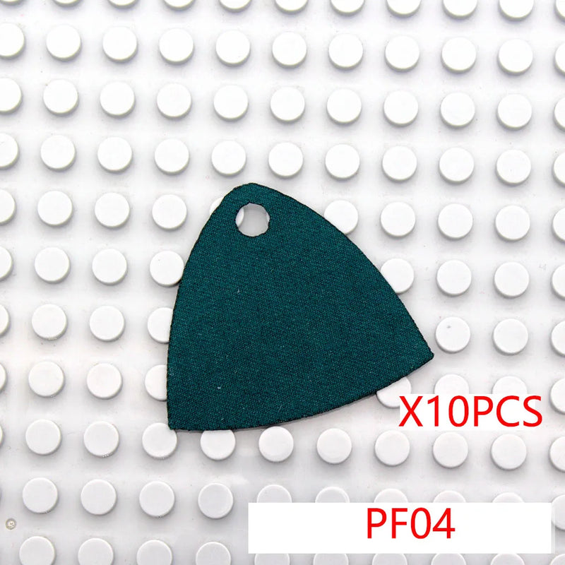 MOC Character Accessories Building Blocks Medieval Soldier Hood Wearing Coat Cape Battle Robe Mini Brick Boy Toy Gift K034 DIY