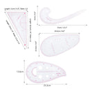 4x Sewing French Curve Ruler Dressmaking Sewing Templates Clothes Tailors Ruler