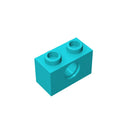 Gobricks 10pcs MOC 3700 Brick 1x2 with Hol Compatible Assembles ParticlesFor Building Blocks Parts DIY Educational Gift Toy 2022